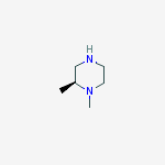 Structure of piperazine, 1,2-dimethyl-, (2s)-