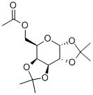 6-O - 乙酰基 - 1,2:3,4 - 二 - O - 异亚丙基 -α-D - 吡喃半乳糖结构式