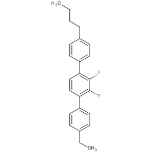 Structure of 1,1':4',1''-Terphenyl, 4-butyl-4''-ethyl-2',3'-difluoro-