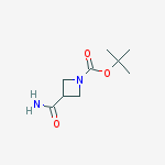 Structure of 1-N-Boc-azetidine-3-carboxamide