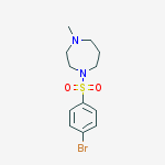 Structure of 1H-1,4-Diazepine, 1-[(4-bromophenyl)sulfonyl]hexahydro-4-methyl-