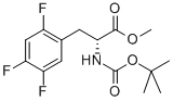 METHYL (2R)-2-[(TERT-BUTOXYCARBONYL)AMINO]-3-(2,4,5-TRIFLUOROPHENYL)PROPANOATE结构式