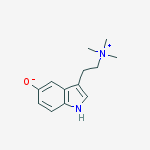 Structure of 3-[2-(trimethylammonio)ethyl]-1H-indol-5-olate