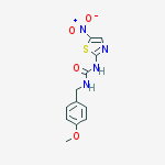 Structure of 1-(4-Methoxybenzyl)-3-(5-nitro-1,3-thiazol-2-yl)urea