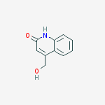 4-(hydroxymethyl)quinolin-2(1H)-one结构式