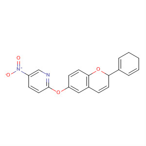 Structure of Pyridine, 2-[(3,4-dihydro-2-phenyl-2H-1-benzopyran-6-yl)oxy]-5-nitro-