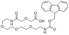 Structure of 15-Oxo-5,8,11,17-Tetraoxa-2,14-diazanonadecanedioic Acid 1-(9H-Fluoren-9-ylmethyl)ester