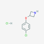 Structure of 3-(4-CHLOROPHENOXY)AZETIDINE HYDROCHLORIDE