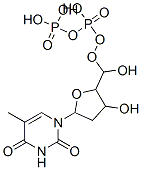 Structure of [hydroxy-[[3-hydroxy-5-(5-methyl-2,4-dioxo-pyrimidin-1-yl)-oxolan-2-yl]methoxy]phosphoryl]oxyphosphonic acid
