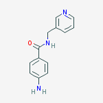 Structure of 4-amino-N-(pyridin-3-ylmethyl)benzamide