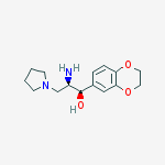 Structure of (1R,2R)-2-amino-1-(2,3-dihydrobenzo[b][1,4]dioxin-6-yl)-3-(pyrrolidin-1-yl)propan-1-ol (Eliglustat intermediate)