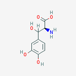 2-Amino-3-(3,4-dihydroxypheny)-3-hydroxy-propanoic acid结构式