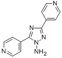 3,5-Di(4-pyridinyl)-1H-1,2,4-triazol-1-amine结构式