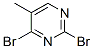 Structure of PYRIMIDINE,2,4-DIBROMO-5-METHYL-