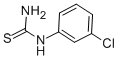 1-(3-氯苯基)-2-硫脲结构式