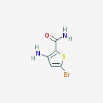 2-Thiophenecarboxamide, 3-amino-5-bromo-结构式