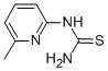 N-(6-甲基-2-吡啶基)硫脲结构式