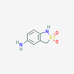 1,3-dihydro-2,1-benzisothiazol-5-amine 2,2-dioxide结构式