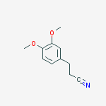 Structure of 3-(3,4-dimethoxyphenyl)propanenitrile