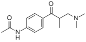 N-(4-(3-(二甲氨基)-2-甲基-1-丙酰)苯基)乙酰胺结构式