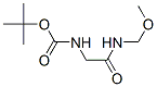 Structure of Carbamic acid, [2-[(methoxymethyl)amino]-2-oxoethyl]-, 1,1-dimethylethyl ester