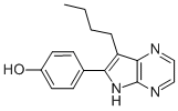 7-丁基-6-(4-甲氧基苯基)-5H-吡咯并[2,3-B]吡嗪结构式