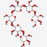 Structure of 1,4-B-D-XYLOHEXAOSE