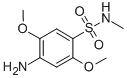 Structure of 4-Amino-2,5-dimethoxy-N-methylbenzenesulphonamide