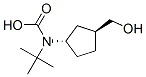 Structure of Carbamic acid, [(1S,3S)-3-(hydroxymethyl)cyclopentyl]-, 1,1-dimethylethyl