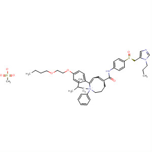 Structure of 1-Benzazocine-5-carboxamide,8-[4-(2-butoxyethoxy)phenyl]-1,2,3,4-tetrahydro-1-(2-methylpropyl)-N-[4-[(S)-[(1-propyl-1H-imidazol-5-yl)methyl]sulfinyl]phenyl]-,monomethanesulfonate