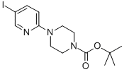 Structure of TERT-BUTYL 4-(5-IODOPYRID-2-YL)PIPERAZINE-1-CARBOXYLATE