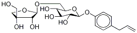 4-(2-Propenyl)phenyl 6-O-D-apio-β-D-furanosyl-β-D-glucopyranoside结构式
