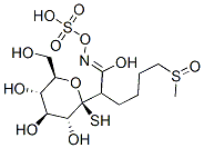 1-Thio-beta-D-glucopyranose 1-(6-(methylsulfinyl)-N-(sulfooxy)hexanimi date)结构式