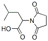 Structure of 1-Pyrrolidineacetic  acid,  -alpha--(2-methylpropyl)-2,5-dioxo-