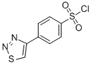 Structure of 4-(1,2,3-THIADIAZOL-4-YL)BENZENESULFONYL CHLORIDE