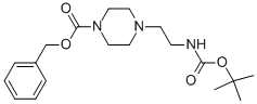 Structure of 1-CBZ-4-(2-N-BOC-AMINO-ETHYL)-PIPERAZINE