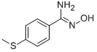 4-METHYLSULFANYLBENZAMIDE OXIME结构式