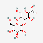 Structure of D-Gluconic acid, 4-O-b-D-galactopyranosyl-, calciumsalt (2:1)