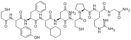 (DEAMINO-CYS1,BETA-CYCLOHEXYL-ALA4,ARG8)-VASOPRESSIN结构式