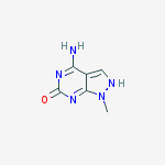 Structure of 4-AMINO-1-METHYL-1H-PYRAZOLO[3,4-D]PYRIMIDIN-6(7H)-ONE