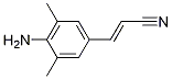 Structure of 2-Propenenitrile, 3-(4-amino-3,5-dimethylphenyl)-, (2E)-