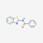 Structure of Benzamide, N-2-benzothiazolyl-