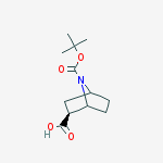 Structure of 7-Azabicyclo[2.2.1]heptane-2,7-dicarboxylic acid, 7-(1,1-dimethylethyl)ester, (1R,2S,4S)-rel-