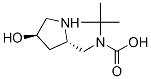Structure of Carbamic acid, [[(2S,4R)-4-hydroxy-2-pyrrolidinyl]methyl]-, 1,1-dimethylethyl