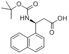 Structure of BOC-(S)-3-AMINO-3-(1-NAPHTHYL)-PROPIONIC ACID