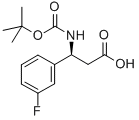 Structure of BOC-(S)-3-AMINO-3-(3-FLUORO-PHENYL)-PROPIONIC ACID
