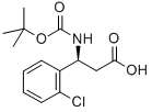 BOC-(S)-3-氨基-3-(2-氯苯基)-丙酸结构式