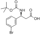 Structure of BOC-(S)-3-AMINO-3-(3-BROMO-PHENYL)-PROPIONIC ACID