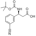 Structure of (S)-BOC-3-CYAN-BETA-PHE-OH