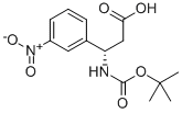 BOC-(S)-3-氨基-3-(3-硝基苯基)-丙酸结构式